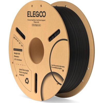 Elegoo PLA Filament with RFID (PLA, 1.75 mm, 1000 g), 3D Filament, Schwarz Elegoo PLA Filament with RFID (PLA, 1.75 mm, 1000 g), 3D Filament, Schwarz