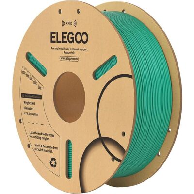 Elegoo Filament PLA 1,75mm 1kg - RFID - Sea Green) (PLA, 1.75 mm, 1000 g), 3D Filament, Grün Elegoo Filament PLA 1,75mm 1kg - RFID - Sea Green) (PLA, 1.75 mm, 1000 g), 3D Filament, Grün