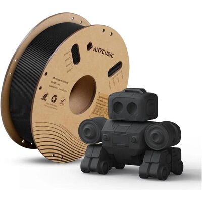 Anycubic Filament High Speed PLA 1 KG (Czarny) (PLA, 1000 g, 1.75 mm), Filament, Schwarz Anycubic Filament High Speed PLA 1 KG (Czarny) (PLA, 1000 g, 1.75 mm), Filament, Schwarz