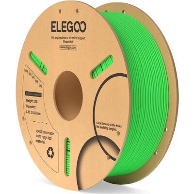 Elegoo PLA Filament with RFID (PLA, 1.75 mm, 1000 g), 3D Filament, Grün Elegoo PLA Filament with RFID (PLA, 1.75 mm, 1000 g), 3D Filament, Grün