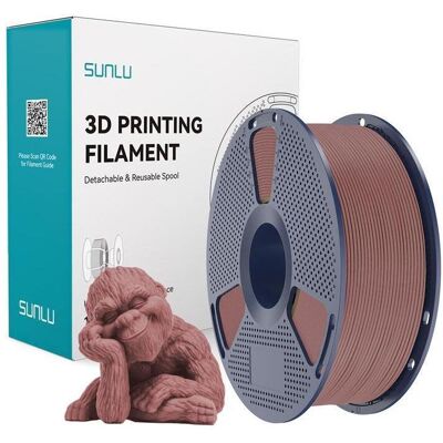 Sunlu Sunlu-Holzfilament (Kirsche) (PLA, 1.75 mm, 1000 g), 3D Filament, Braun Sunlu Sunlu-Holzfilament (Kirsche) (PLA, 1.75 mm, 1000 g), 3D Filament, Braun