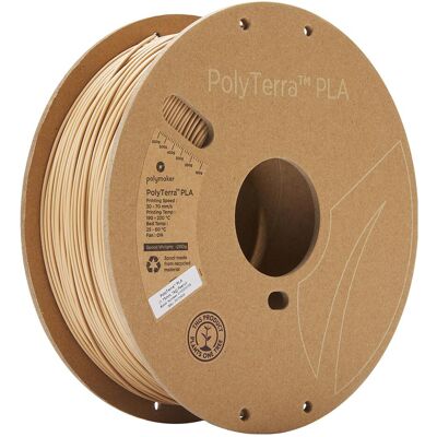 Polymaker Polyterra (PLA, 1.75 mm, 1000 g), 3D Filament, Braun Polymaker Polyterra (PLA, 1.75 mm, 1000 g), 3D Filament, Braun