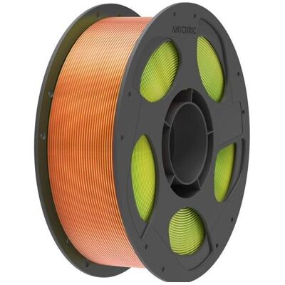 Anycubic PLA Silk Filament Tri-Color: Red Yellow Green (PLA, 1.75 mm, 1000 g), 3D Filament, Mehrfarbig Anycubic PLA Silk Filament Tri-Color: Red Yellow Green (PLA, 1.75 mm, 1000 g), 3D Filament, Mehrfarbig