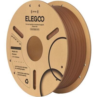 Elegoo Filament PLA 1,75mm 1kg - RFID - Brown) (PLA, 1000 g), 3D Filament, Braun Elegoo Filament PLA 1,75mm 1kg - RFID - Brown) (PLA, 1000 g), 3D Filament, Braun