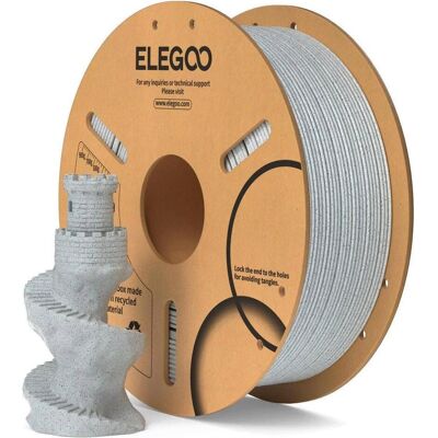Elegoo Filament PLA Marble (PLA, 1.75 mm, 1000 g), 3D Filament, Grau Elegoo Filament PLA Marble (PLA, 1.75 mm, 1000 g), 3D Filament, Grau