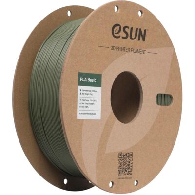 eSUN PLA Basic Olive Grün Filament 1.75mm 1Kg (PLA, 1.75 mm, 1000 g), 3D Filament, Grün eSUN PLA Basic Olive Grün Filament 1.75mm 1Kg (PLA, 1.75 mm, 1000 g), 3D Filament, Grün