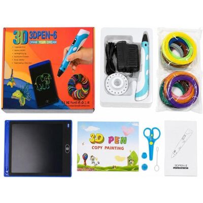 iLike Melt 3D Pen Kit Box Complete Set for 3D PEN-7-1 with stencils 5m x 20 colors, 3D Stift, Blau iLike Melt 3D Pen Kit Box Complete Set for 3D PEN-7-1 with stencils 5m x 20 colors, 3D Stift, Blau