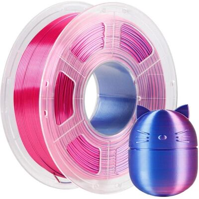 Anycubic PLA Silk Filament DC 1kg Red Blue (PLA, 1.75 mm, 1000 g), 3D Filament, Mehrfarbig Anycubic PLA Silk Filament DC 1kg Red Blue (PLA, 1.75 mm, 1000 g), 3D Filament, Mehrfarbig