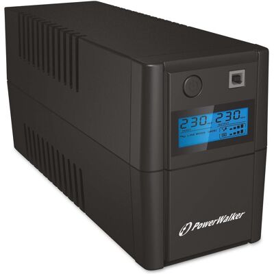 Powerwalker VI 650 SHL Schuko 650VA / 360W Line-Interactive USV Tower AVR HID LCD (650 VA, 360 W, Line-Interaktiv USV), USV Powerwalker VI 650 SHL Schuko 650VA / 360W Line-Interactive USV Tower AVR HID LCD (650 VA, 360 W, Line-Interaktiv USV), USV