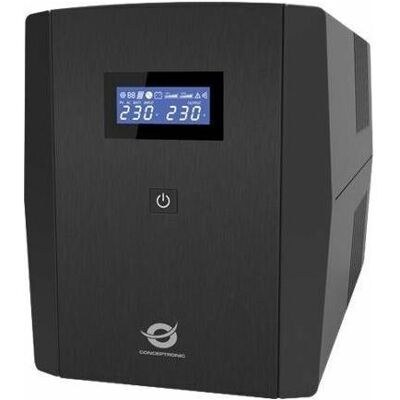 Conceptronic ZEUS USV 2200VA 1320W 3xIEC+2xSchuko HID,USB (2200 VA, 1320 W, Line-Interaktiv USV), USV Conceptronic ZEUS USV 2200VA 1320W 3xIEC+2xSchuko HID,USB (2200 VA, 1320 W, Line-Interaktiv USV), USV