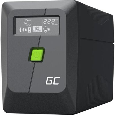 GreenCell Wireless charger Green cell Nepārtrauktas barošanas bloks Green Cell PowerProof LCD UPS 650VA 360W (6500 VA, 360 W, Line-Interaktiv USV), USV GreenCell Wireless charger Green cell Nepārtrauktas barošanas bloks Green Cell PowerProof LCD UPS 650VA 360W (6500 VA, 360 W, Line-Interaktiv USV), USV