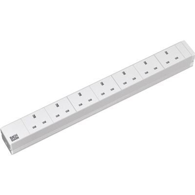 Bachmann 333.804 7UK Rack-Steckdosenleiste - 1U, Grau Bachmann 333.804 7UK Rack-Steckdosenleiste - 1U, Grau