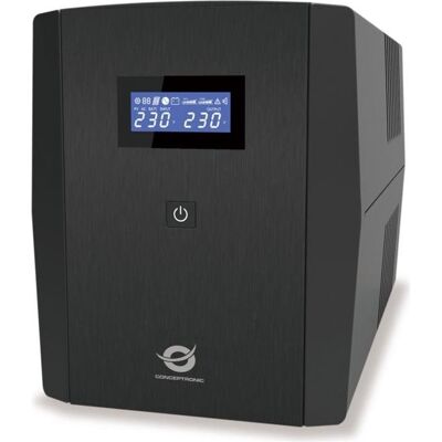 Conceptronic ZEUS USV 1500VA 900W Schuko UPS Start/LAN sw (1500 VA, 900 W, Line-Interaktiv USV), USV Conceptronic ZEUS USV 1500VA 900W Schuko UPS Start/LAN sw (1500 VA, 900 W, Line-Interaktiv USV), USV