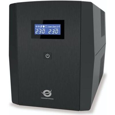 Conceptronic ZEUS USV 2200VA LED / ZEUS 04E (2200 VA, 1320 W, Line-Interaktiv USV), USV Conceptronic ZEUS USV 2200VA LED / ZEUS 04E (2200 VA, 1320 W, Line-Interaktiv USV), USV