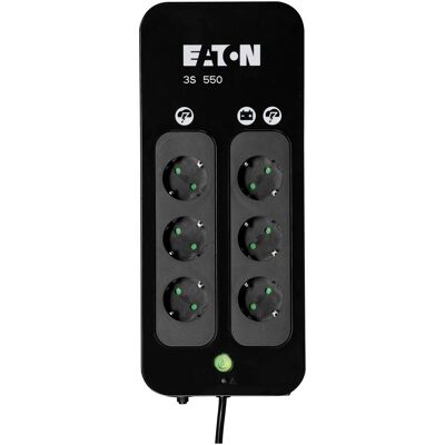 Eaton 3S 550 DIN 3xSchuko + 3xSchuko surge only (550 VA, 330 W, Standby USV), USV Eaton 3S 550 DIN 3xSchuko + 3xSchuko surge only (550 VA, 330 W, Standby USV), USV