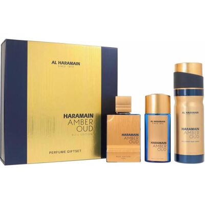 Al Haramain, Beauty Geschenkset, Amber Oud Blaue Edition Luxus-Duft für alle (Parfum Set) Al Haramain, Beauty Geschenkset, Amber Oud Blaue Edition Luxus-Duft für alle (Parfum Set)
