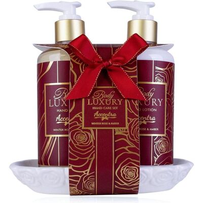 Accentra, Beauty Geschenkset, Pflegeset für die Hände BODY LUXURY auf Keramikablage (Körperpflegeset) Accentra, Beauty Geschenkset, Pflegeset für die Hände BODY LUXURY auf Keramikablage (Körperpflegeset)