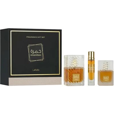 Lattafa, Beauty Geschenkset, 3p Gift Set Khamrah (Parfum Set) Lattafa, Beauty Geschenkset, 3p Gift Set Khamrah (Parfum Set)