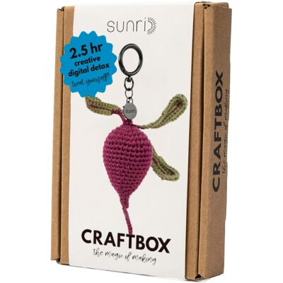 Sunri DIY Häkelset ROTE BETE, Handarbeitsset, Mehrfarbig Sunri DIY Häkelset ROTE BETE, Handarbeitsset, Mehrfarbig