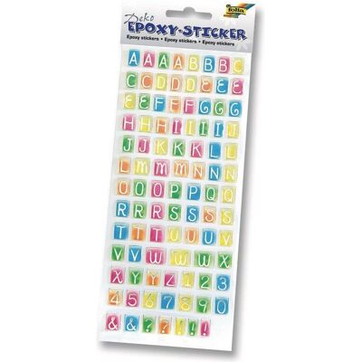 Folia, Sticker, Sticker Epoxy Zahlen & Buchstaben (94 Sticker) Folia, Sticker, Sticker Epoxy Zahlen & Buchstaben (94 Sticker)