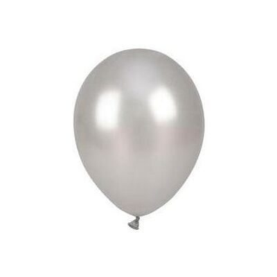 Arpex Metallisierte Silberballons 25 cm 100 Stk (100x) Arpex Metallisierte Silberballons 25 cm 100 Stk (100x)