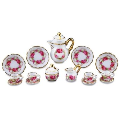 Reutter, Miniaturen, 001.343/6 - Kaffeeservice "Rosenband", 15-tlg., Miniatur Reutter, Miniaturen, 001.343/6 - Kaffeeservice "Rosenband", 15-tlg., Miniatur