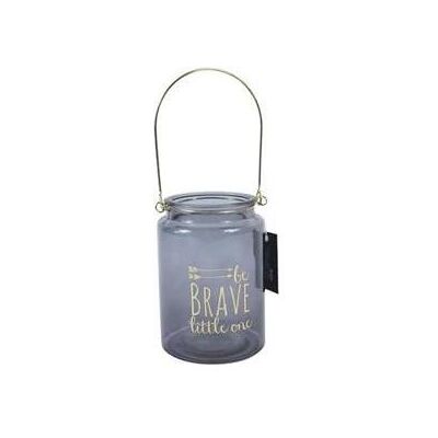 Gusta, Windlicht, Teelichthalter 'be brave little one'15 cm Gusta, Windlicht, Teelichthalter 'be brave little one'15 cm