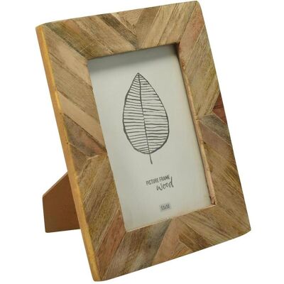 Home&Styling, Bilderrahmen, Ramka Home Styling Collection Ramka na zdjęcia z drewna mango PATCHWORK, 19 x 24 cm Home&Styling, Bilderrahmen, Ramka Home Styling Collection Ramka na zdjęcia z drewna mango PATCHWORK, 19 x 24 cm