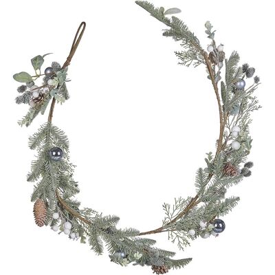 Beliani Weihnachtsgirlande - Verstellbare Zweige - 150 cm - Grün Beliani Weihnachtsgirlande - Verstellbare Zweige - 150 cm - Grün