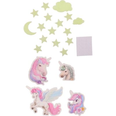 Johntoy, Wandtattoo, Im Dunkeln leuchtende Einhorn-Wandaufkleber Johntoy, Wandtattoo, Im Dunkeln leuchtende Einhorn-Wandaufkleber