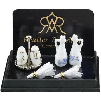 Reutter, Miniaturen, 001.846/5 - Menage für Salz und Pfeffer, Miniatur im Massstab 1:12 Reutter, Miniaturen, 001.846/5 - Menage für Salz und Pfeffer, Miniatur im Massstab 1:12