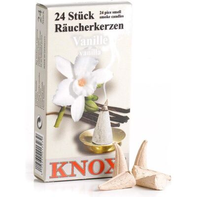 Knox, Räucherstäbchen, Räucherkerzen - Vanille 24 Stk., Kegel Knox, Räucherstäbchen, Räucherkerzen - Vanille 24 Stk., Kegel