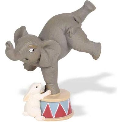 Seyko Geschenke, Deko Figuren + Skulpturen, 091065 - Keramikfigur " Elefant macht Handstand mit Häschen", 9 cm Seyko Geschenke, Deko Figuren + Skulpturen, 091065 - Keramikfigur " Elefant macht Handstand mit Häschen", 9 cm