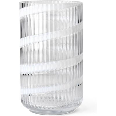Lyngby, Vase, Glasvase swirl white (1x) Lyngby, Vase, Glasvase swirl white (1x)