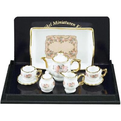 Reutter, Miniaturen, 001.349/6 - Teeset Baronesse "Classic Rose", Miniatur Reutter, Miniaturen, 001.349/6 - Teeset Baronesse "Classic Rose", Miniatur