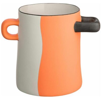 ASA Selection, Vase, rayu Vase, orange geteilt Ø 13.5 cm, 84821130 ASA Selection, Vase, rayu Vase, orange geteilt Ø 13.5 cm, 84821130