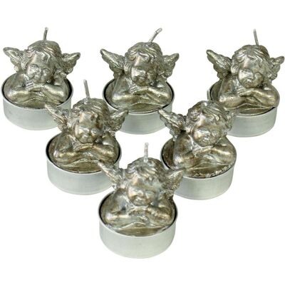 PBS Austria, Kerzenständer, Teelicht Set Engel silber PBS Austria, Kerzenständer, Teelicht Set Engel silber