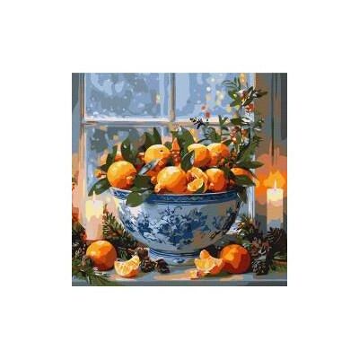 Ideyka Malen nach Zahlen - Zitrusfrüchte in einer Vase (40 x 40 cm) Ideyka Malen nach Zahlen - Zitrusfrüchte in einer Vase (40 x 40 cm)