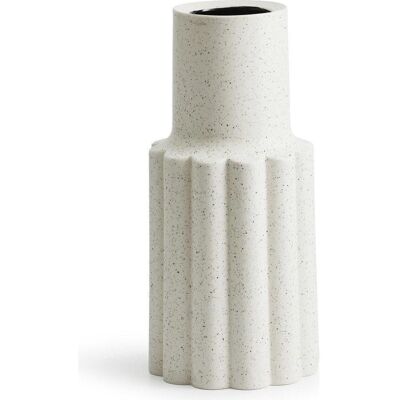 Born in Sweden, Vase, Mylla High Marmorvase in Weiss, skandinavisches Design, 30 cm Born in Sweden, Vase, Mylla High Marmorvase in Weiss, skandinavisches Design, 30 cm