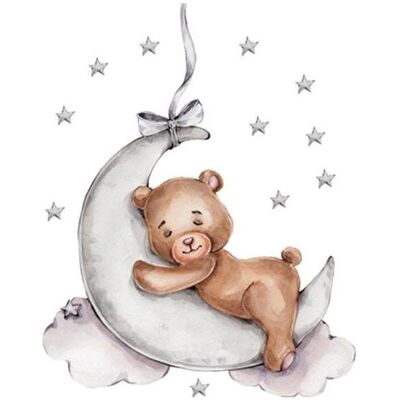 Konjac Sponge, Wandtattoo, ROOM Decor SIPO-WS63026 NAKLEJKI NA ŚCIANĘ MIŚ NA KSIĘŻYCU Konjac Sponge, Wandtattoo, ROOM Decor SIPO-WS63026 NAKLEJKI NA ŚCIANĘ MIŚ NA KSIĘŻYCU