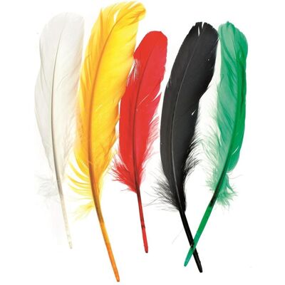 Glorex, Naturmaterialien, Indianerfeder 16cm ca.15St mix Glorex, Naturmaterialien, Indianerfeder 16cm ca.15St mix
