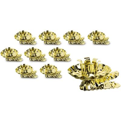 Idena, Kerzenständer, Baumkerzenhalter mit Clip gold 10 Stück Idena, Kerzenständer, Baumkerzenhalter mit Clip gold 10 Stück