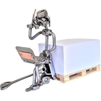 Hinz & Kunst, Deko Figuren + Skulpturen, 186 - Büro-Deko "Logistiker mit Palette" Hinz & Kunst, Deko Figuren + Skulpturen, 186 - Büro-Deko "Logistiker mit Palette"
