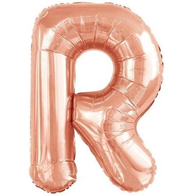 Riethmüller Grosser Buchstabe R Roségold Folienballon N34 verp (5x) Riethmüller Grosser Buchstabe R Roségold Folienballon N34 verp (5x)
