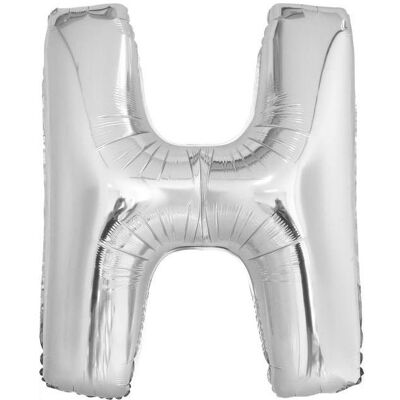 Amscan Folienballon Maxi Buchstabe H silber (5x) Amscan Folienballon Maxi Buchstabe H silber (5x)
