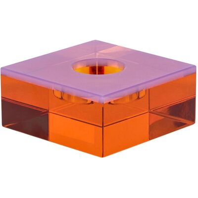 Hübsch, Kerzenständer, Flux Tealight Holder Pink/Orange Hübsch, Kerzenständer, Flux Tealight Holder Pink/Orange