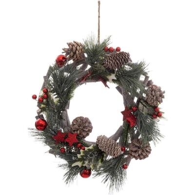 Atmosphera, Weihnachtsdeko, Wianek świąteczny z szyszkami, Ø 30 cm Atmosphera, Weihnachtsdeko, Wianek świąteczny z szyszkami, Ø 30 cm