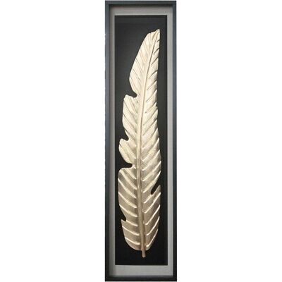 Gilde, Bilder, Golden Feather, Blattmotiv, Gold H: 160 cm (50 x 160 cm) Gilde, Bilder, Golden Feather, Blattmotiv, Gold H: 160 cm (50 x 160 cm)