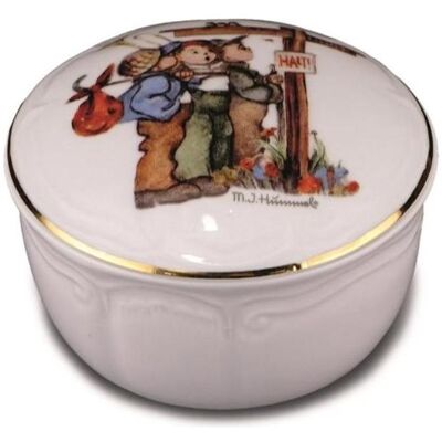 Reutter, Miniaturen, 025.294/0 - Ornamentdose Hummel "Wanderfreunde", Miniatur Reutter, Miniaturen, 025.294/0 - Ornamentdose Hummel "Wanderfreunde", Miniatur