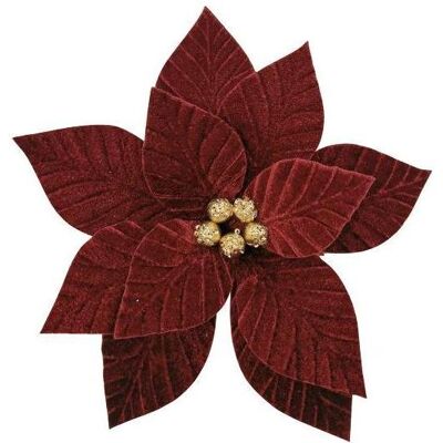 Christmas To, Weihnachtsdeko, Artificial flower, poinsettia Christmas Touch, red, 300 mm Christmas To, Weihnachtsdeko, Artificial flower, poinsettia Christmas Touch, red, 300 mm